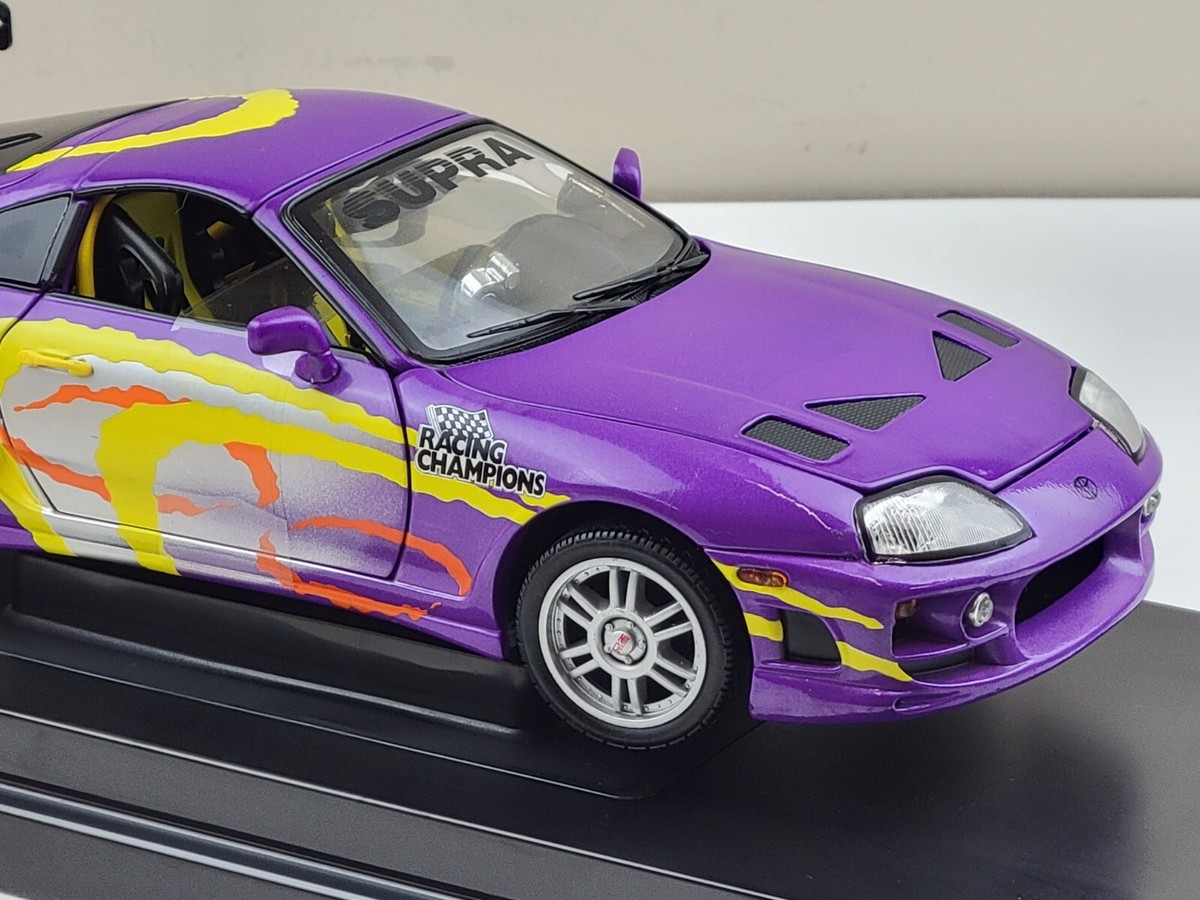 1995 Toyota Supra ダイキャストミニカー　1/18 1/18 Jada 1995 Toyota Supra (Orange Metallic) with Lights and