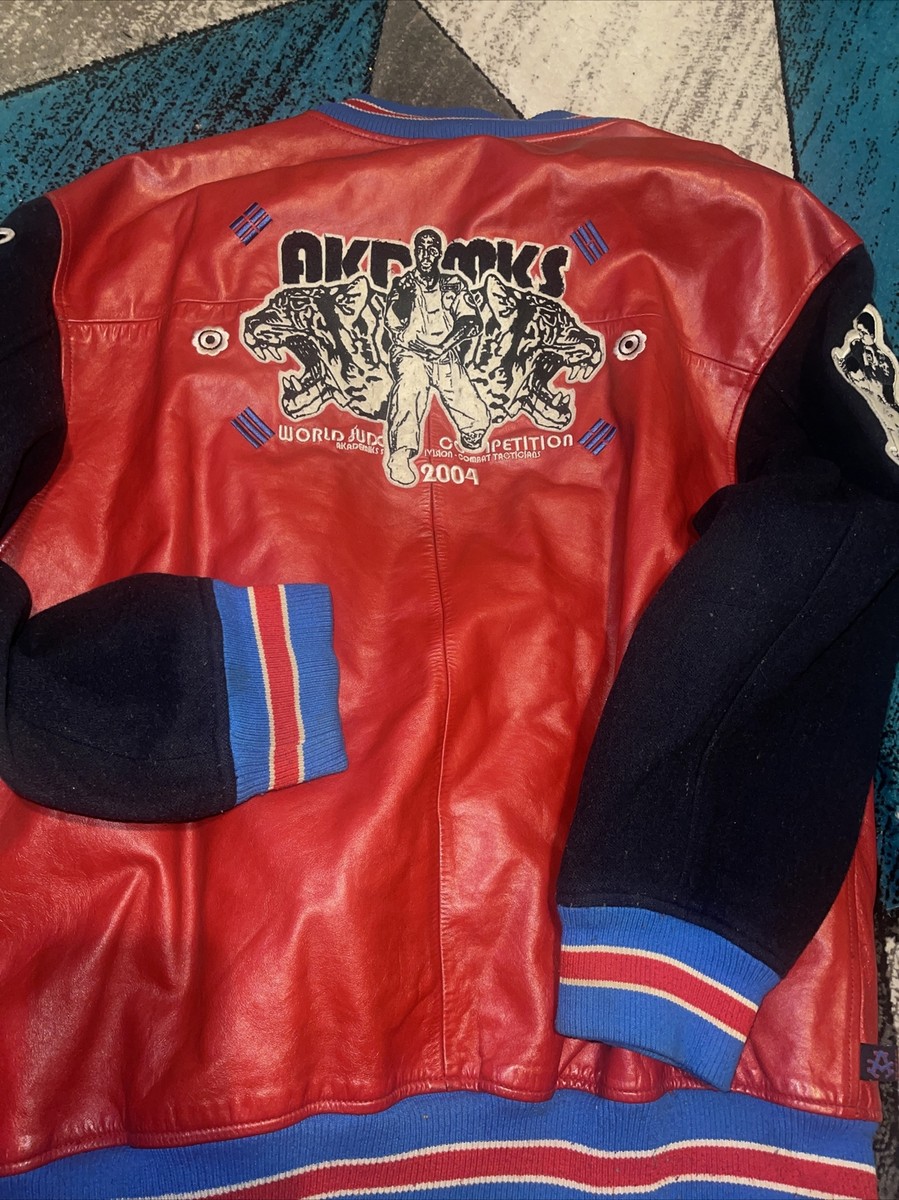 akademiks Stadium Division varsity jacket letterman size XXL Judo