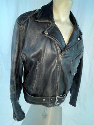 VTG 40S 50S MENS L KURLAND STAR CHIN STRAP HORSEHIDE LEATHER