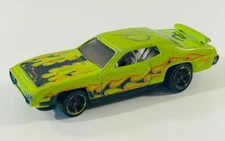Hot Wheels Chrysler Group LLC 2011 v5294 GREEN with Black Flame Diecast Malaysia