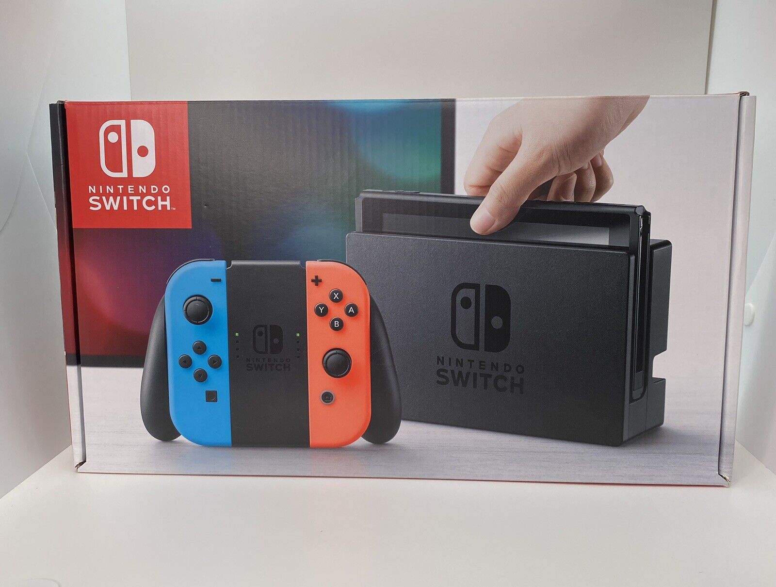 V1 Nintendo Switch Red Blue Console Original Box Launch Model V1