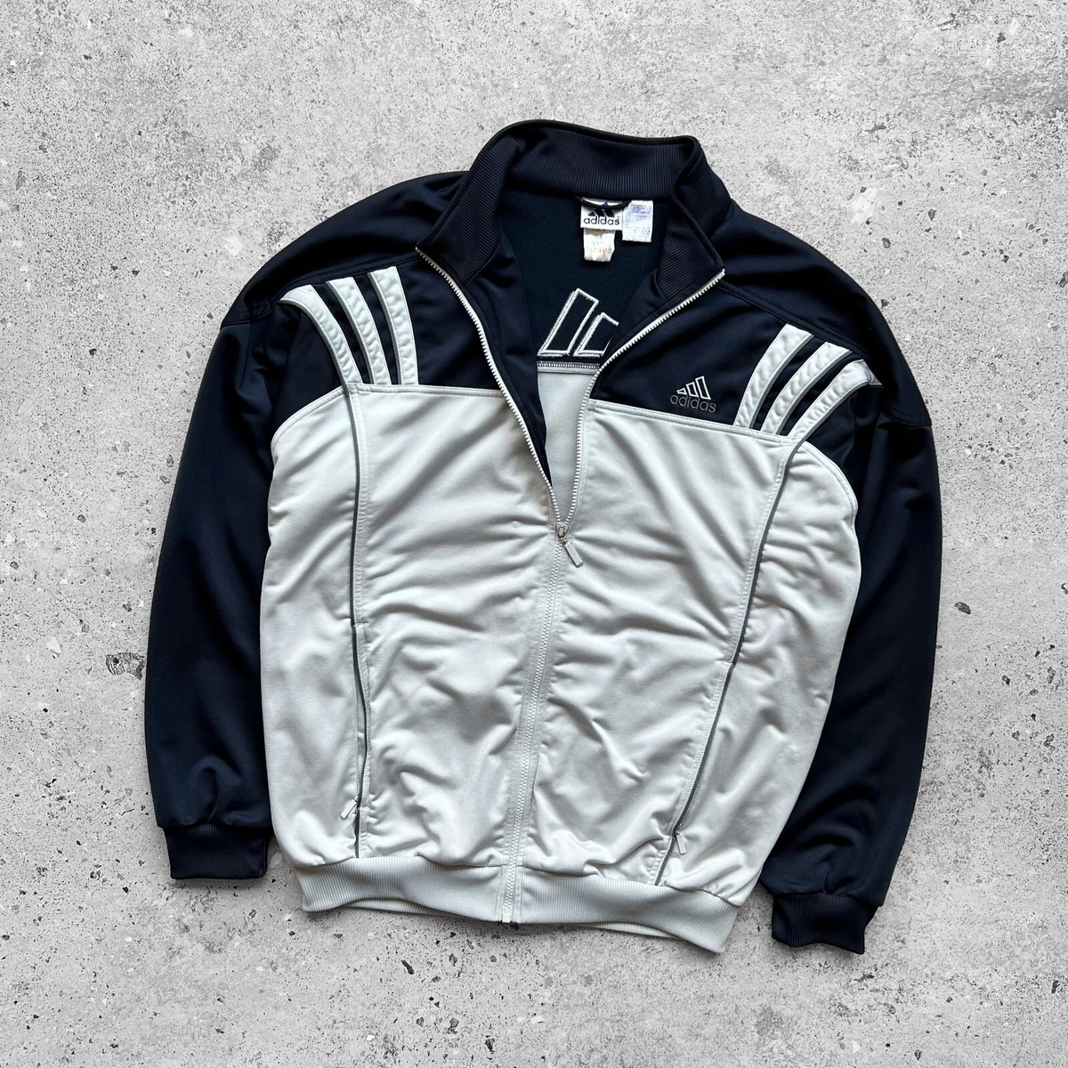Mens adidas jacket clearance with logo on back