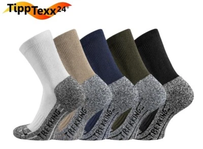 TIPPTEXX 24 4-8 Paar Trekkingsocken Antiloch-Garantie Wandersocken Coolmax Socken Ökotex
