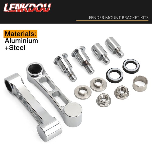 Front Fender Mount Bracket For Harley Softail Springer FXSTS / Classic 1993-2006 - Foto 6 di 8