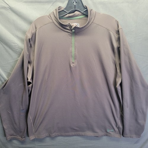 Under Armour Dark Green Quarter Zip Thermal Sweater Sz Large Loose - Picture 2 of 12