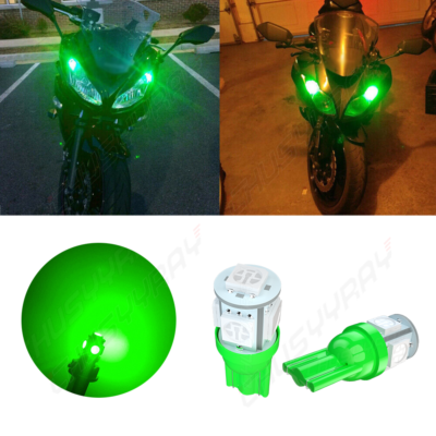 ルチア Verde T10 2825 LED Bombilla Motocicleta Posición Aparcamiento