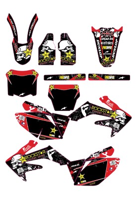 Fits HONDA CRF250R (2006 to 2009) graphic kit decals stickers racing crf250r