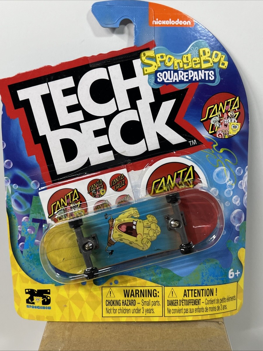 Tech Deck SpongeBob SquarePants Santa Cruz Hand Fingerboard