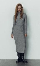 Zara SOFT PLEATED DRESS