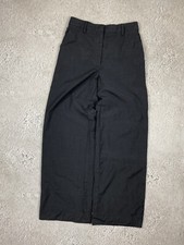 Prada Womens Wide Legs Pants Wool Trousers Pants Size 40