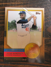 2012 Topps Golden Greats JACKIE ROBINSON Baseball Card #GG-63 Insert Dodgers