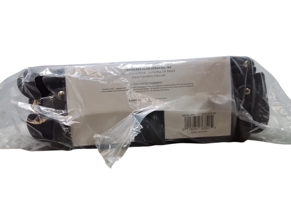 Travelers Club Space Saver 36" Collapsible Rolling Duffel w 3 Blade Wheels NEW - Image 2 of 4