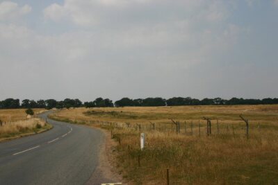 Photo 6x4 B1112 at Foxhole Heath Eriswell The road snakes across typical  c2006