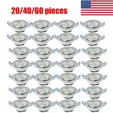 40/20pcs 3W Downlight LED Spotlight Recessed Panel Ceiling Light Lamp 85V-265V