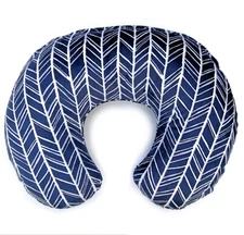 COVER ONLY for Nursing Pillow/Boppy Pillow - Navy Herringbone - Made in the USA