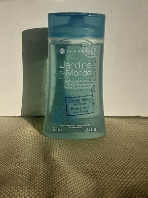 Yves Rocher Cedre Bleu Shower Gel Body Wash Blue Cedar fl oz 250 ml  Unisex