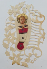 Santino Holy Card Perforated Lace Shaped Canivet Child Memory ..