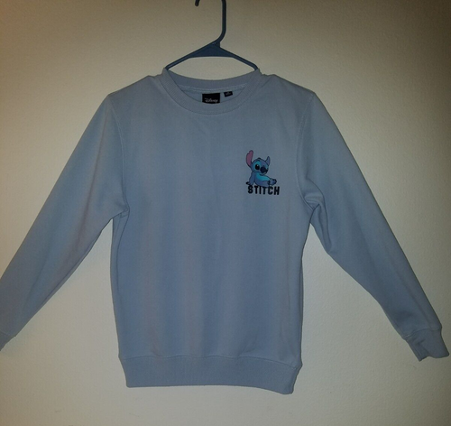 light blue disney sweatshirt