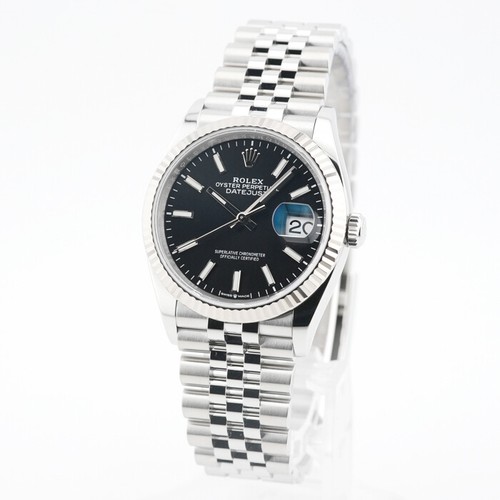 ROLEX Datejust 36 126234 Black Jubilee Warranty 2023 Box/Paper - Picture 2 of 24