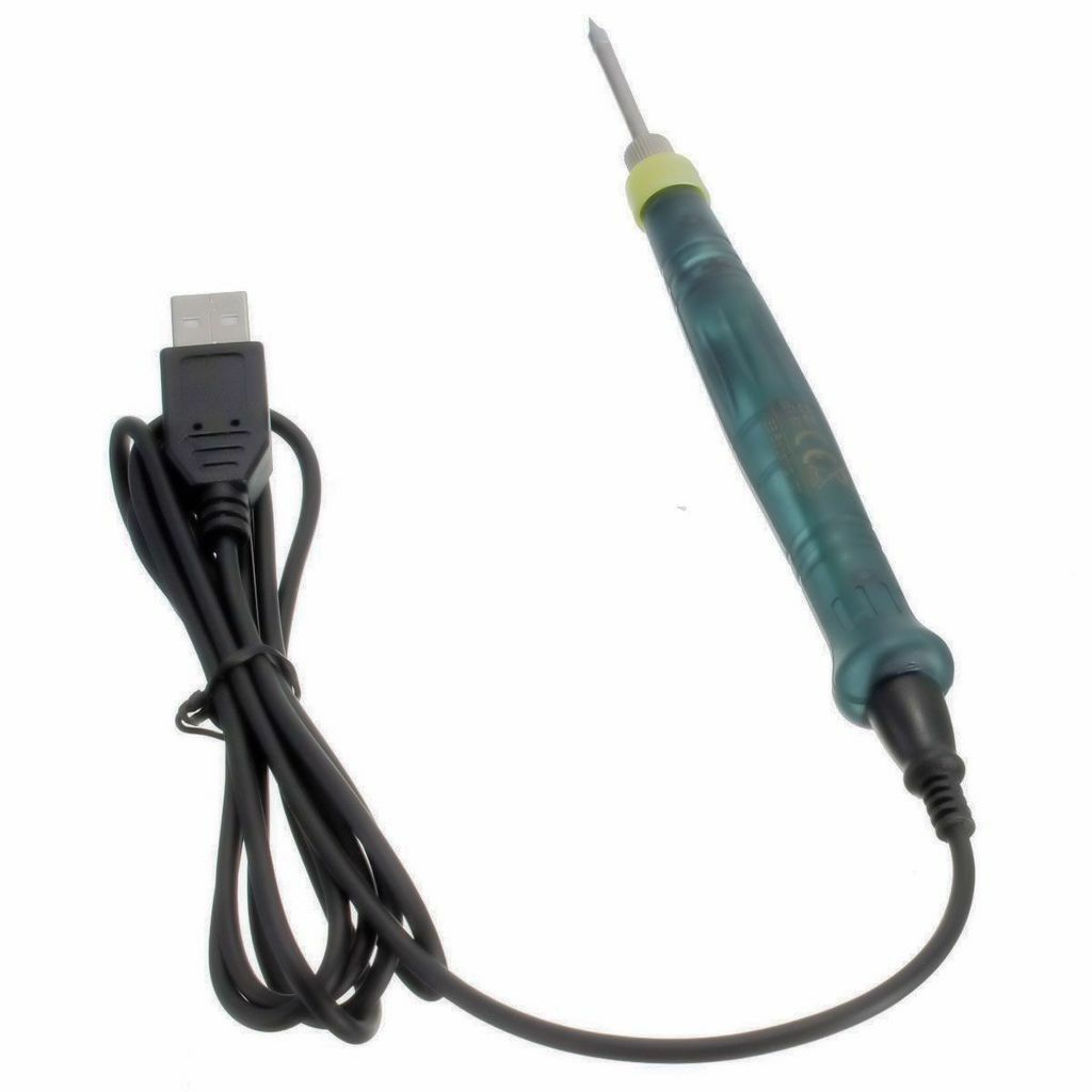 Corriere Exp. - MINI SALDATORE ELETTRICO  USB SOLDERING IRON 5V 8W  con Indicato