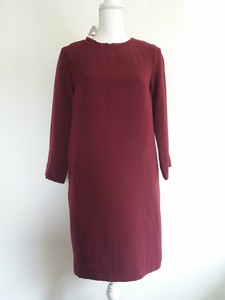 cos burgundy dress