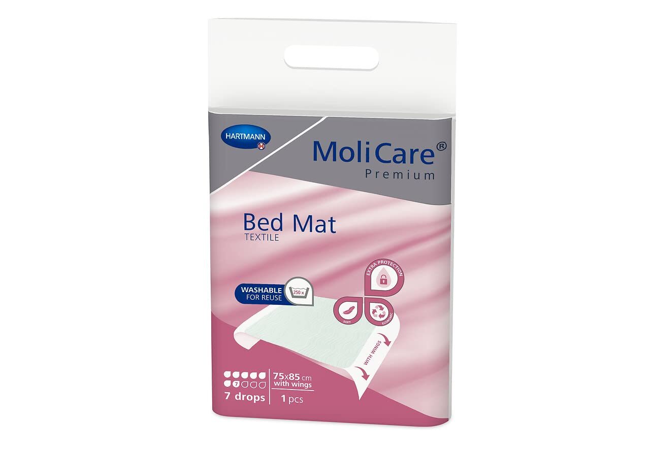 Molicare Premium Bed Mat Textile 7 Gocce con Ali, Capacità Assorbente (S0x)