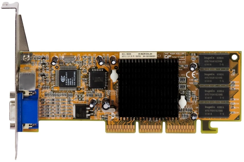 Graphic Card Prolink Nvidia GeForce2 MX200 32MB Mvga-nvg11am (200) AGP 64-BIT - Image 2 of 2