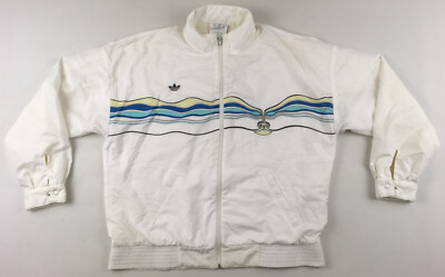 Adidas Ivan Lendl The Face 1987 1988 tennis track top jacket vintage 1980s  D52 L