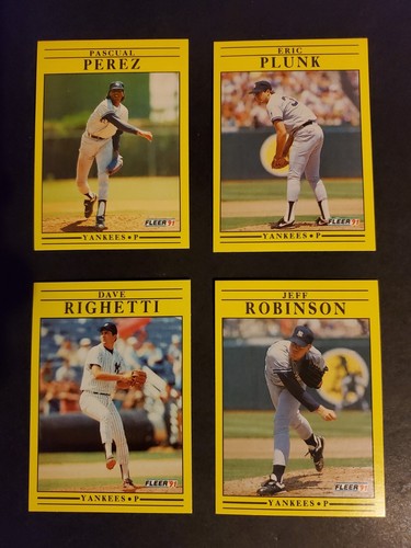 FLEER 1991 NEW YORK YANKEES Team Set - Picture 13 of 16