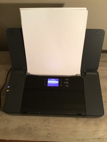 HP OfficeJet 200 Mobile Color Inkjet Printer USB Wireless No Ink