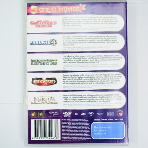 Fantastic 4 / Narnia / Eragon / Gulliver's Travels (DVD, 2010) Fantasy Adventure - Picture 2 of 6