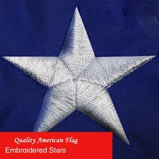 American Flag 3x5 Luxury Embroidered Star Double Sided Heavy Duty Nylon Outdoor