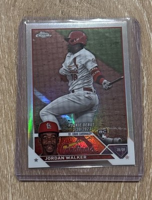 2023 Topps Chrome Update Series Jordan Walker Rookie Debut Refractor
