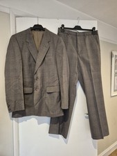 Marks And Spencer Suit, Brown. Jacket 40" Trousers 34 Waist 29 Leg, 45% Wool