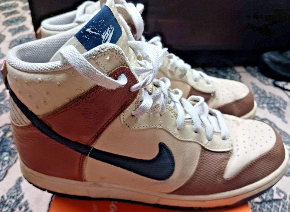 NIKE DUNK PREMIUM HIGH RUSTIC OSTRICH MEN'S SIZE 10 BASKETBALL ORIGINALS 2007!!! - Image 3 of 4