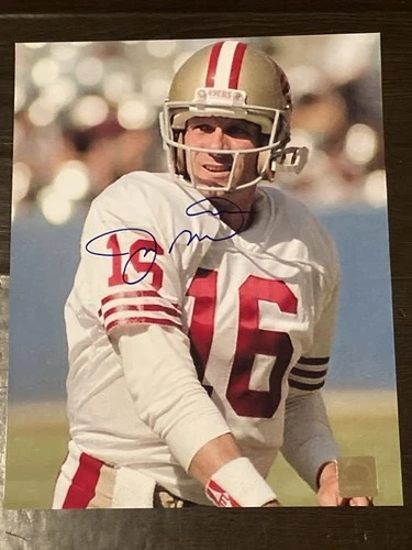 Joe Montana Autographed “Niners” Signed 8x10 Photo,  COA . HOF