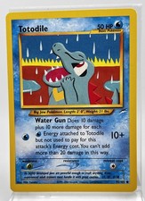 Totodile 85/105 Pokémon Card 2000 Neo Destiny LP