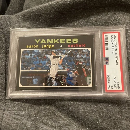 2020 Topps Heritage Aaron Judge PSA 10 Gem Mint #395 Yankees