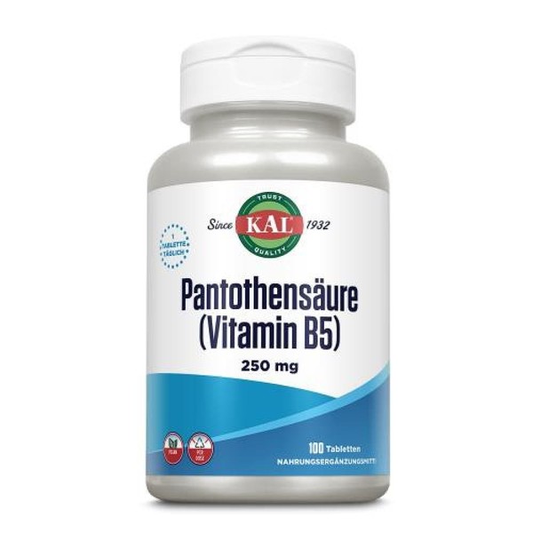 PantothensÄUre Vitamin B5 250 Mg Tabletten 100 St-image