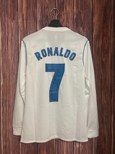 CR7 Real Madrid 2017/18 Jersey Player Version Long Sleeve LaLiga Size M (S Fit)