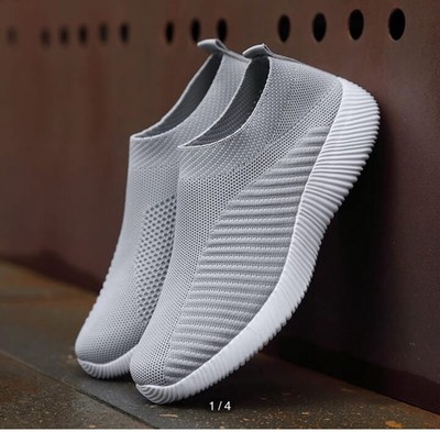 Women Shoes Breathable Flats Elastic Flat Shoes Lightweight Sports Shoes 13