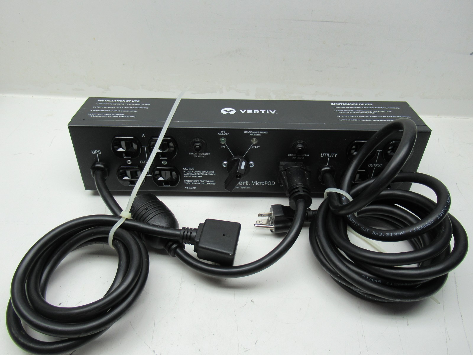 Liebert Micro POD MP2-120C Power Output Distribution