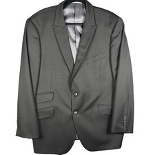 Joseph Abboud Blazer Men Size 46R Charcoal Grey Reda Super 110s Wool Made in USA