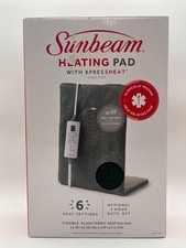 SUNBEAM HEATING PAD WITH XPRESS HEAT KING SIZE 12"x24" w/ 6 SETTINGS NEW MR 1023