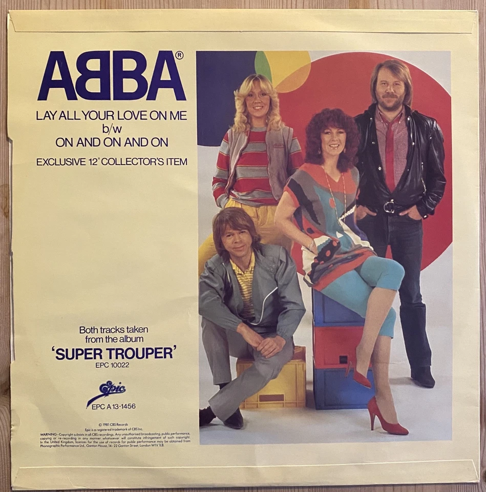 Abba, Lay Your Love On Me,  12" Vinyl Record - Image 2 of 4