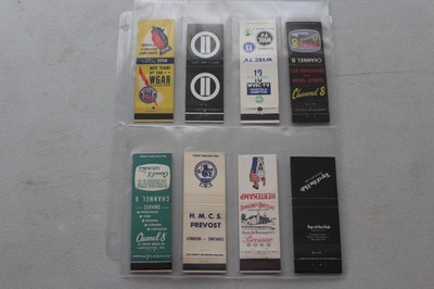 LOT OF ( 8 ) DIFFERENT & ASSORTED MATCHBOOK COVERS FROM DIFFERENT AREA'S  LOT D