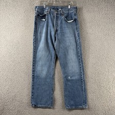 Levis 501 Jeans Mens Fit 32x30 Blue Denim Pants Vintage Look 90s Y2K USA Medium