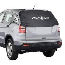 FrostGuard Rear Windshield Cover for Ice and Snow, For SUVs and Trucks - Black