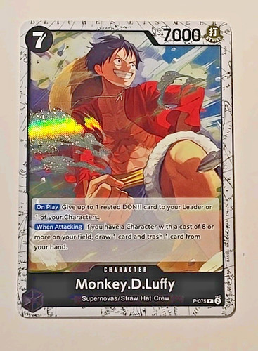 One Piece Premium Booster Vol. 2 Monkey.D.Luffy Foil P-075