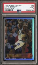 1996 Topps Chrome Kevin Garnett #45 Refractor PSA 9